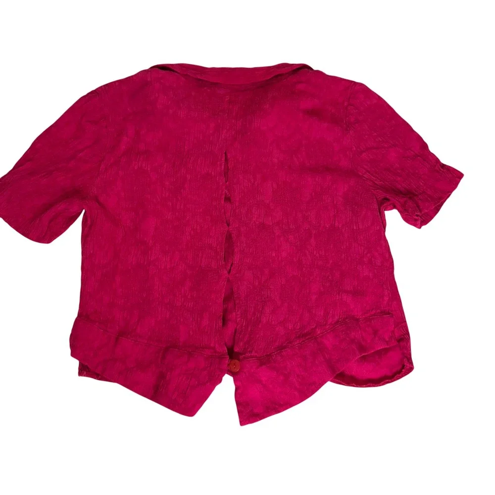 Karin Stevens Dress Set Womens 8 Pink Excellent Vintage Textured 2 Piece Jacket